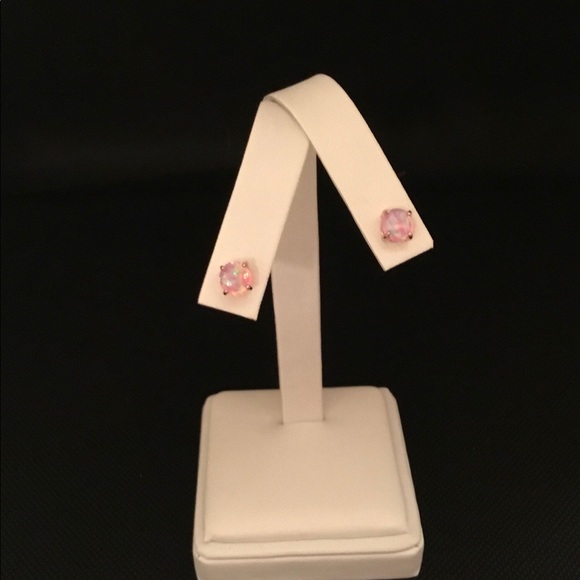 Rose GP Pink Opal Earring/Necklace Set - Picture 7 of 16